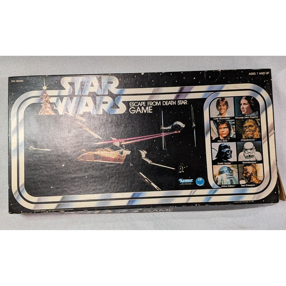 Kenner Escape From Death Star Board Game Unisex OS Black Good Vintage 1977 40080